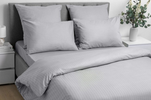 Комплект постельного белья Gray Cloud 2 спальный, Хлопок 180х215 см, 2 спальный