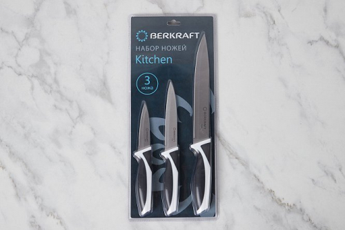 Набор ножей BERKRAFT Kitchen  Нержавеющая сталь