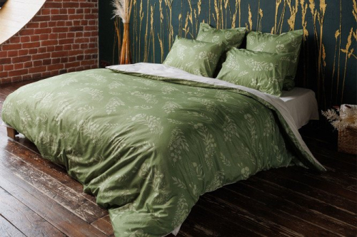 Комплект постельного белья Grass 1,5 спальный, Хлопок 148х215 см, 1,5 спальный
