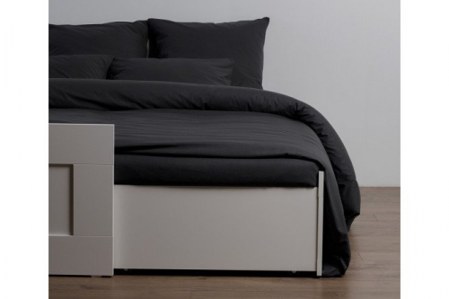 Комплект постельного белья Графит  1,5 спальный, Хлопок 145х215 см, 1,5 спальный