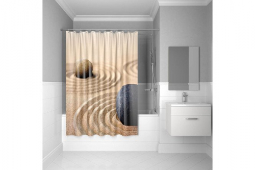 Штора для ванной комнаты IDDIS Sandy Полиэстер, 180x200 см