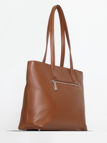 Сумка: Женская кожаная сумка Richet 3195LN 356 Рыжий