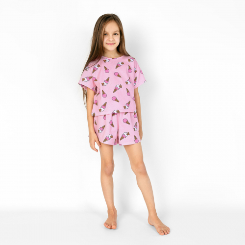Пижама футболка и шорты для девочек «Симпл-димпл»