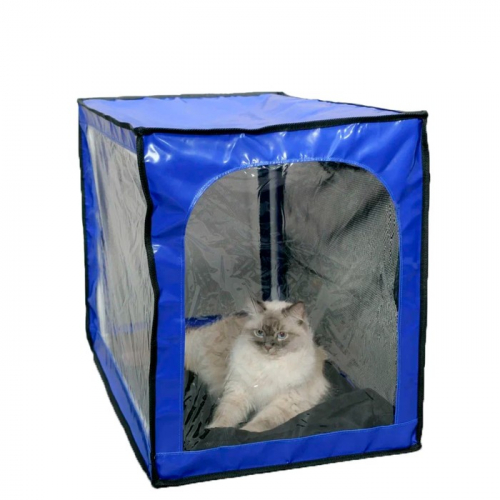 Палатка для кошек и малых пород собак, выставочная, с ковриком, разборная, 550 х 450 х 450 мм   9235