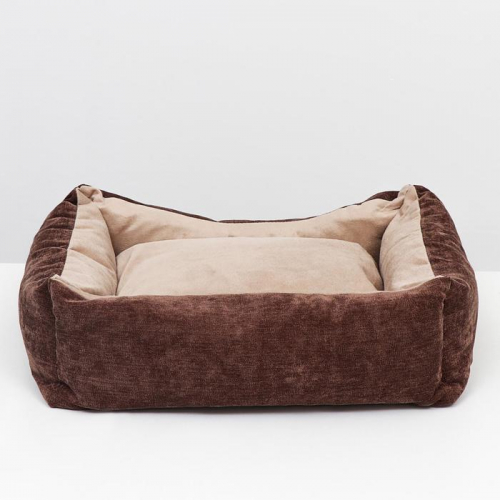 Лежанка со съемным чехлом, мебельная ткань, поролон, 45 х 35 х 13 см