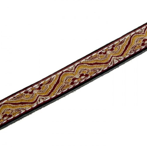 Ошейник кожаный украшенный, 32-40 х 2 см, микс цветов