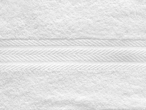 Полотенце однотонное (цвет: белый)