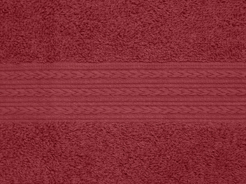 Полотенце однотонное (цвет: бордовый)