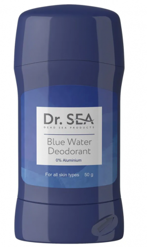 Натуральный мужской стик дезодорант BLUE WATER, без алюминия с маслом розмарина, шалфея и алоэ вера