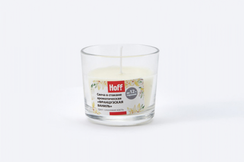 Свеча в стакане HOFF Французская ваниль