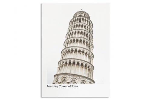 Постер на подложке Архитектура Пизанская башня 50х70 см