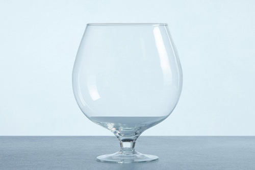 Декоративная ваза-бокал Бренди 19 см   24 см, Стекло