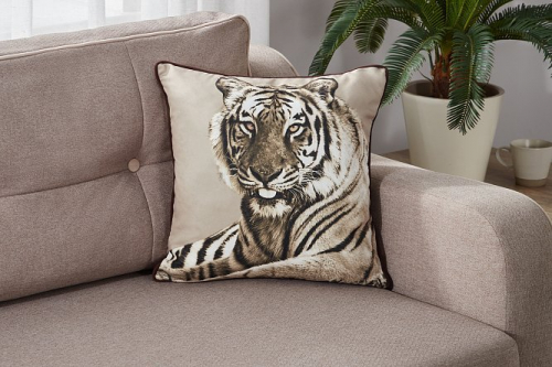 Подушка декоративная Тигр  45 см 45х45 см