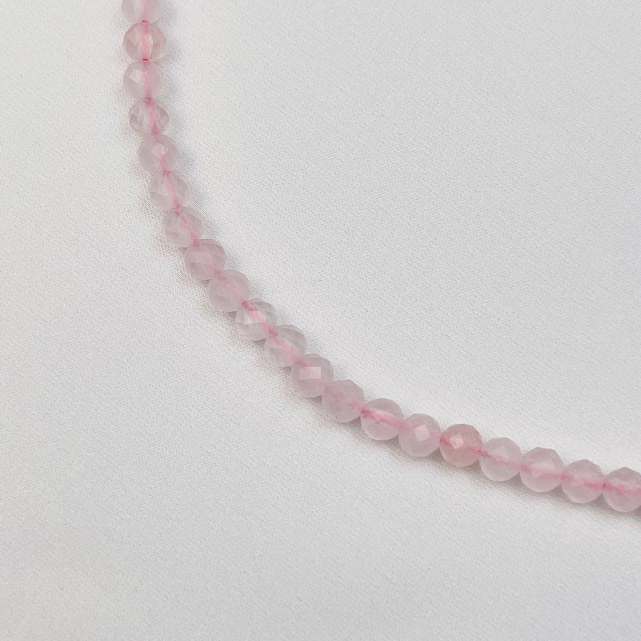 Радуга Самоцветов Бусы из Розового кварца