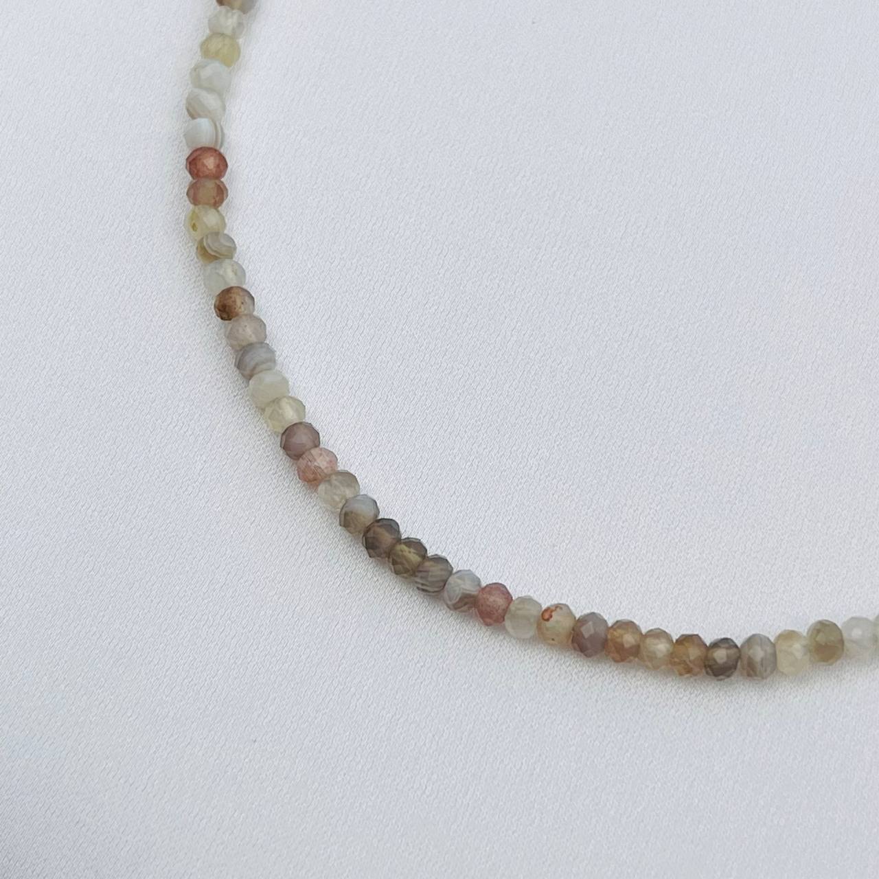 Радуга Самоцветов Бусы-Чокер из ботсванского Агата