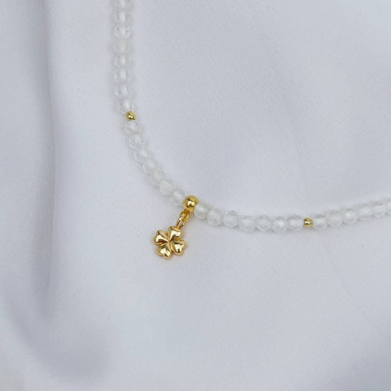 Радуга Самоцветов Бусы из Горного Хрусталя с подвеской