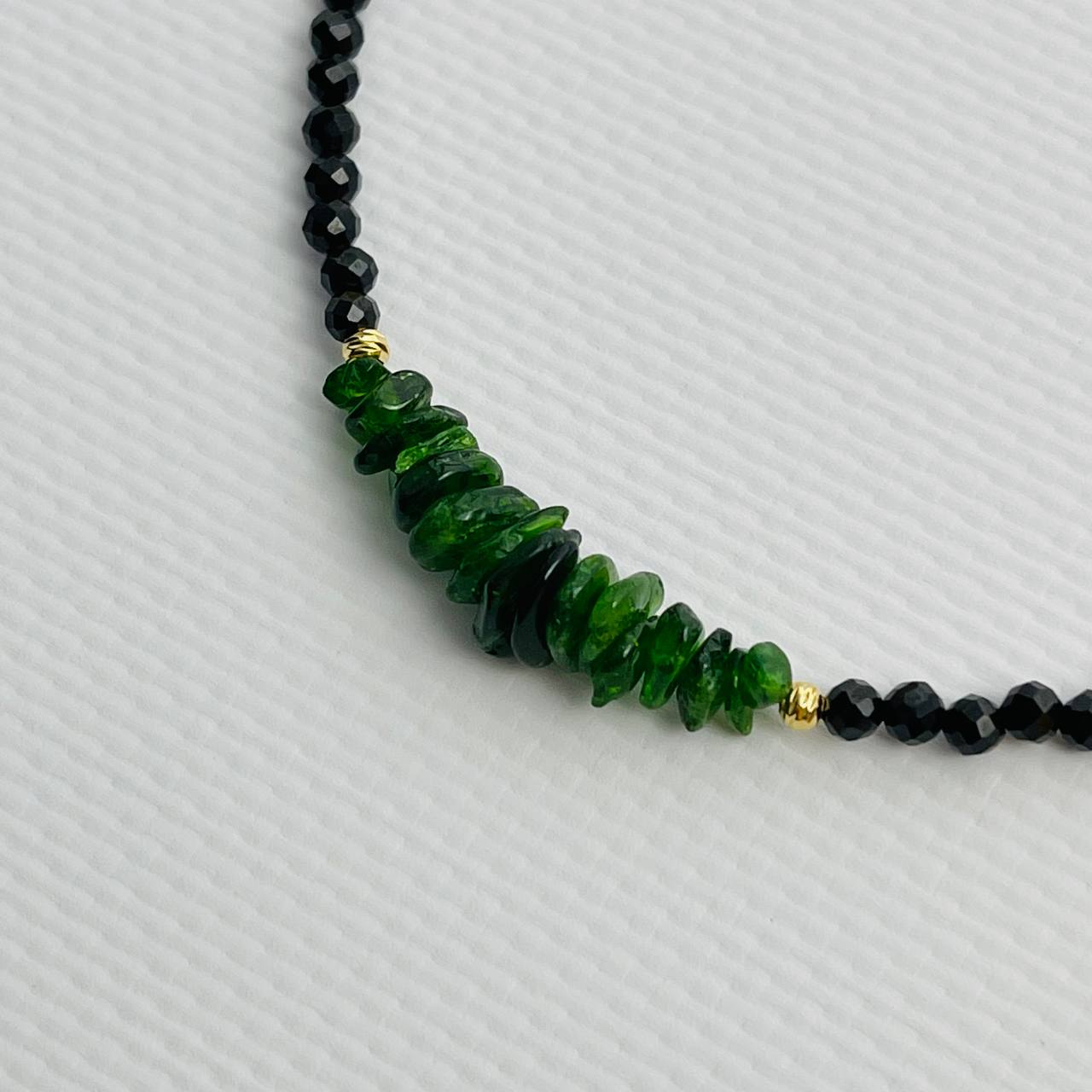 Радуга Самоцветов Колье из Шпинели и Хромдиопсида