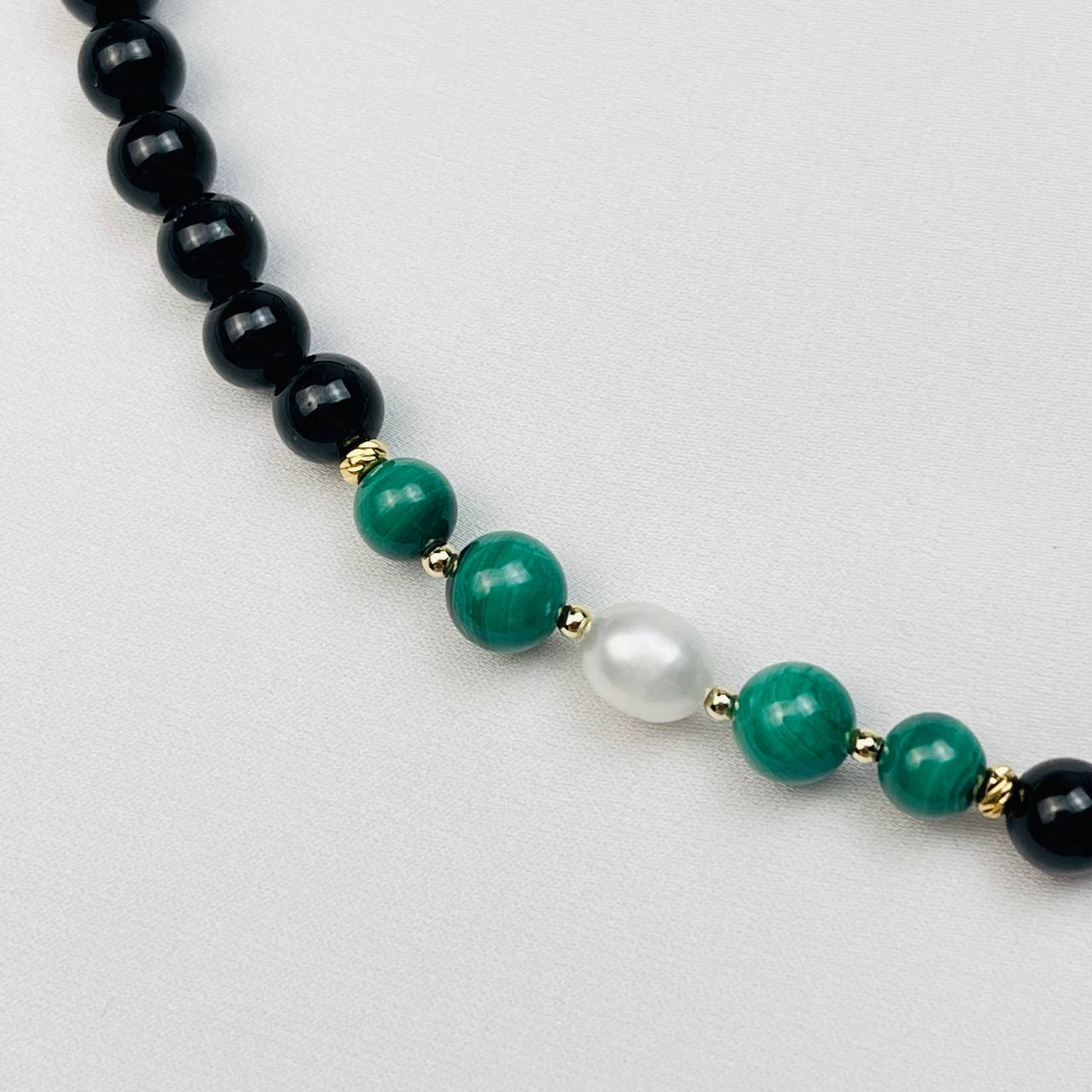 Радуга Самоцветов Колье из черного Турмалина