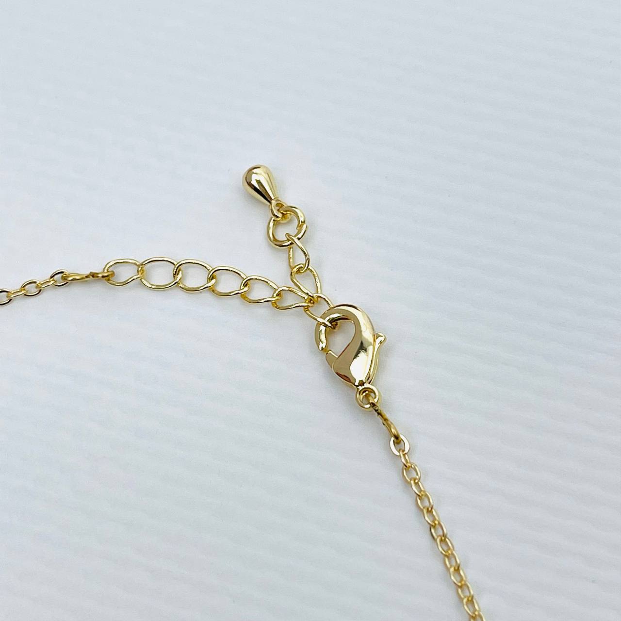 Радуга Самоцветов Колье на цепочке с Розовым кварцем