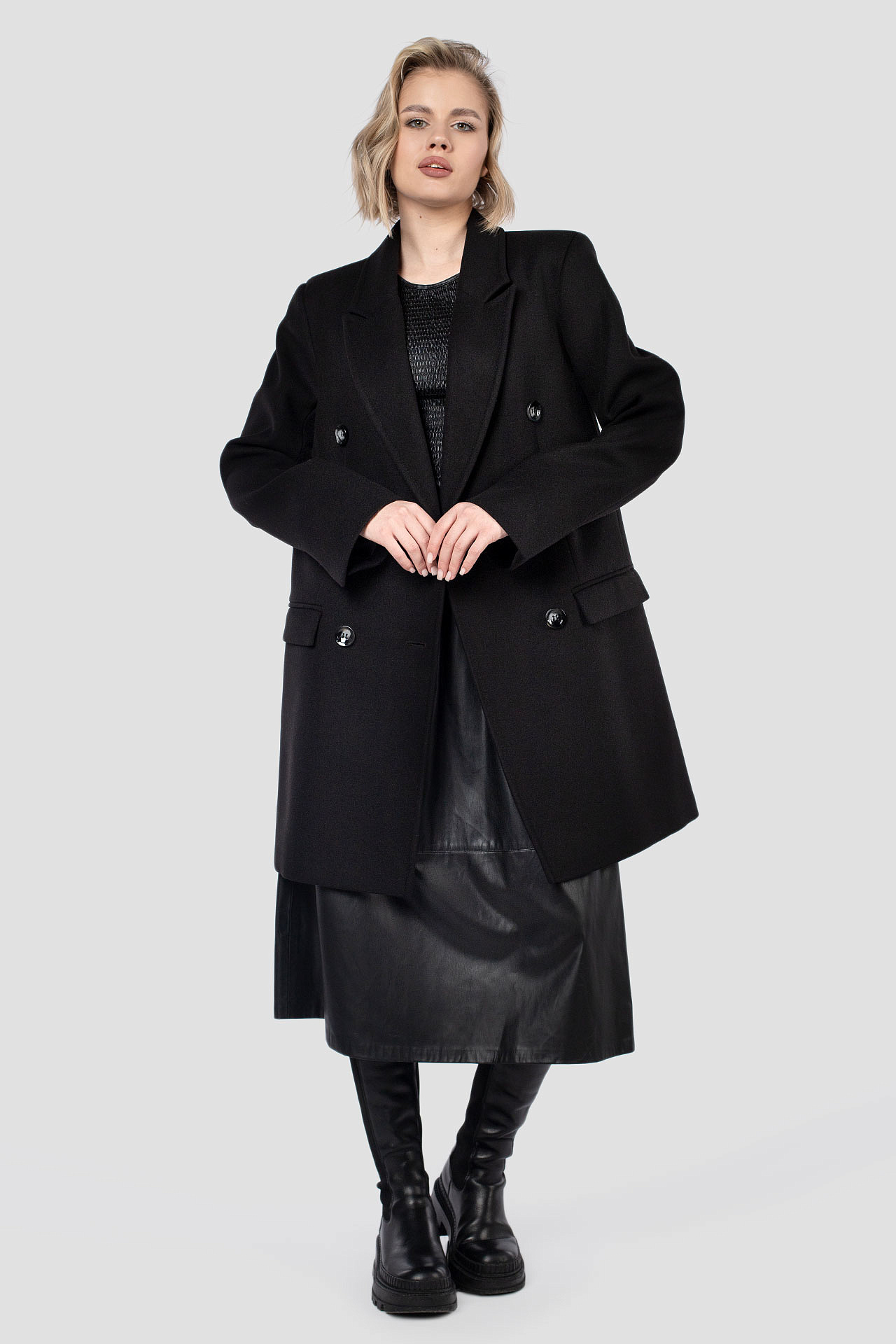 01-11788 Пальто женское демисезонное ELEGANZZA