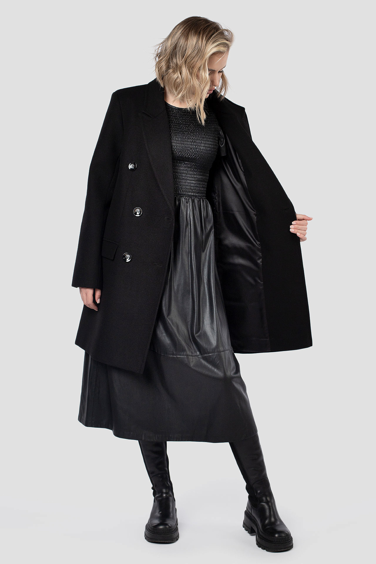 01-11788 Пальто женское демисезонное ELEGANZZA