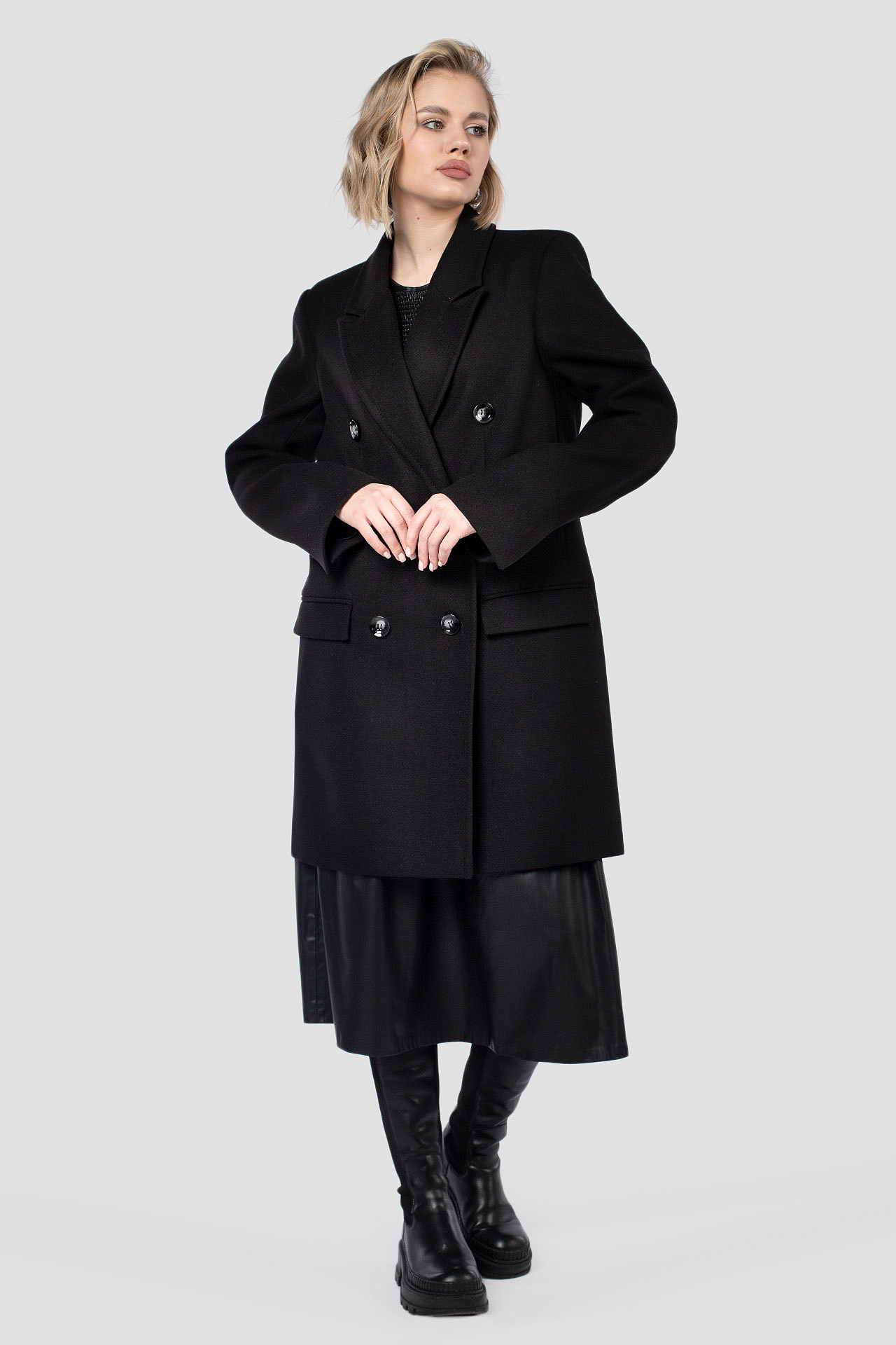 01-11788 Пальто женское демисезонное ELEGANZZA