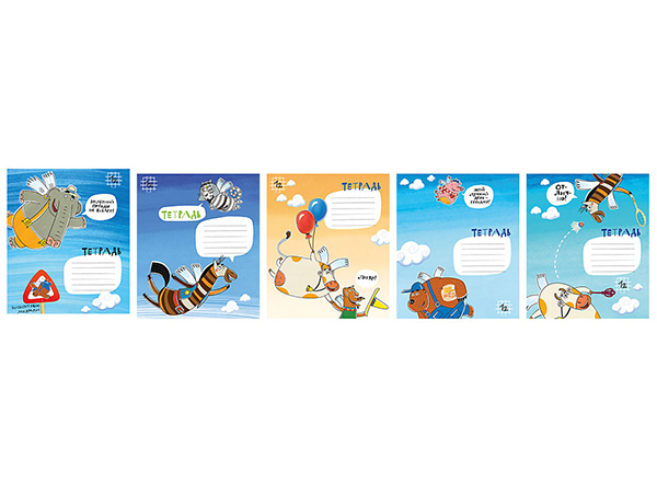 Тетрадь 12л. лин.