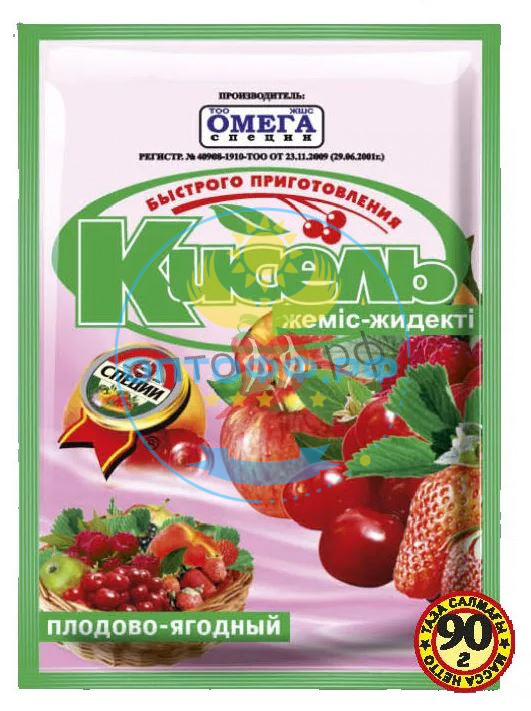 Омега Кисель 90гр. Плодово-ягодный (кор*50)