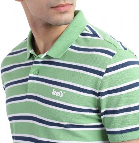 Рубашка поло мужская LEVIS STRIPED POLO T-SHIRT WITH EMBROIDERED LOGO, LEVIS