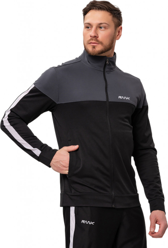 Джемпер мужской RANK, Men, Sportstyle Pique Knit, Graphite/Black, RANK