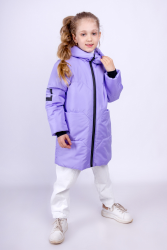 12ПП35 (лаванда) Пальто для девочек АВА