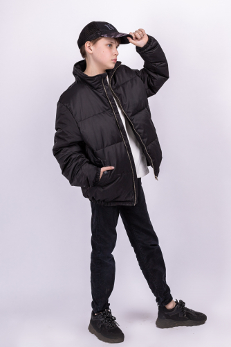 42К30 (черный) Куртка для мальчиков Эдгар