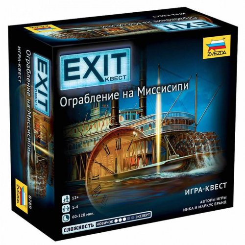 Настольная игра «Exit. Ограбление на Миссисипи»