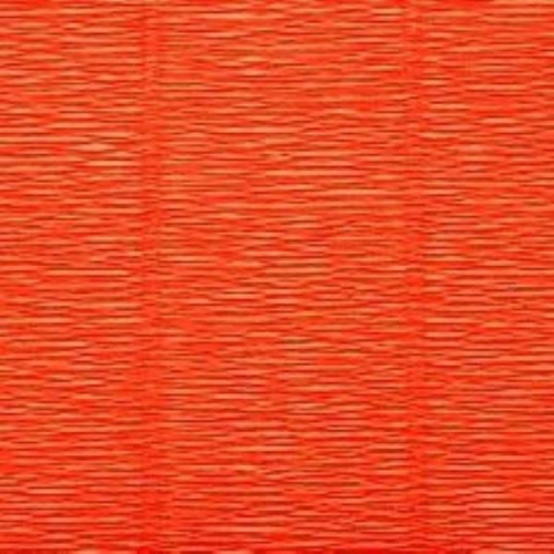 Бумага гофрированная 491216136 ярко-оранжевая Италия 50 см*2.5 м 180 г