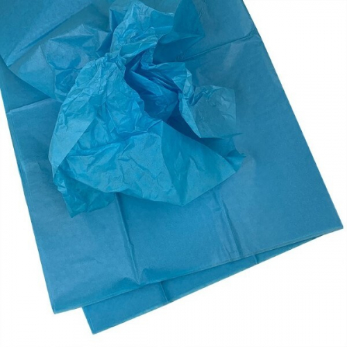 Бумага упаковочная тишью 50*66 см Голубой 10 листов 17 г/м2 49193060