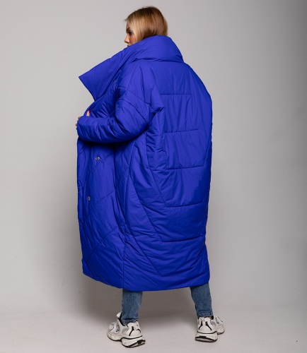 Пальто #БШ1290-1, синий