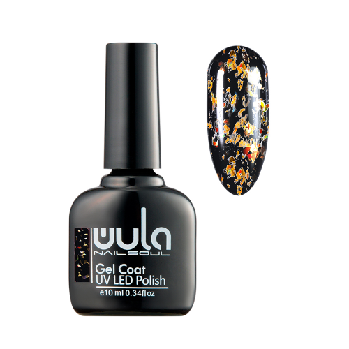 [WULA NAILSOUL] Гель- лак для ногтей Nailsoul Gel Coat UV LED Polish Glitter Rain ТОН 625, 10 мл