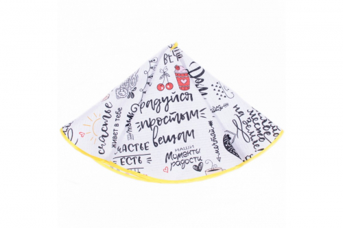 Полотенце вафельное круглое D65 КВ 35055-1 тк