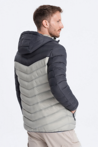 Куртка OMBRE JALP-0119-popielata