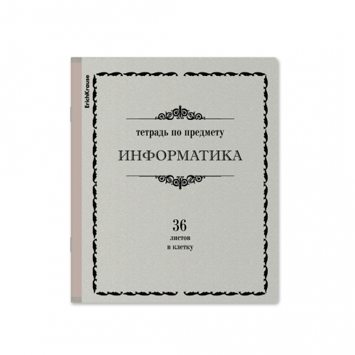 Тетрадь общая ученическая ErichKrause Академкнига, Информатика, 36 листов, клетка