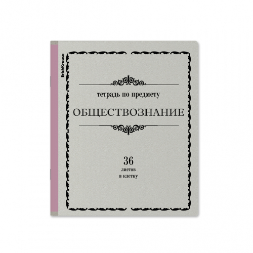 Тетрадь общая ученическая ErichKrause Академкнига, Обществознание, 36 листов, клетка