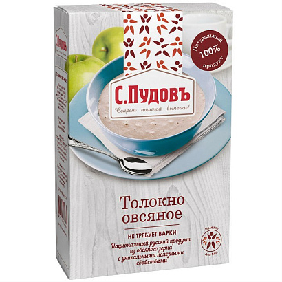 Толокно овсяное С.Пудовъ 400 гр.