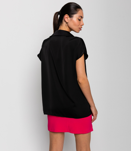 Блузка #КТ8810 (3), чёрный