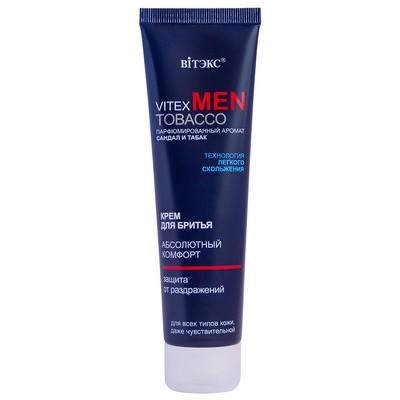 Витэкс Men TOBACCO MEN TOBACCO Крем для бритья для всех типов кожи, даже чувств., 100 мл.