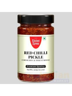 Пикули красный перец чили Red Chilli Pickle Kitchen Xpress 300 гр.