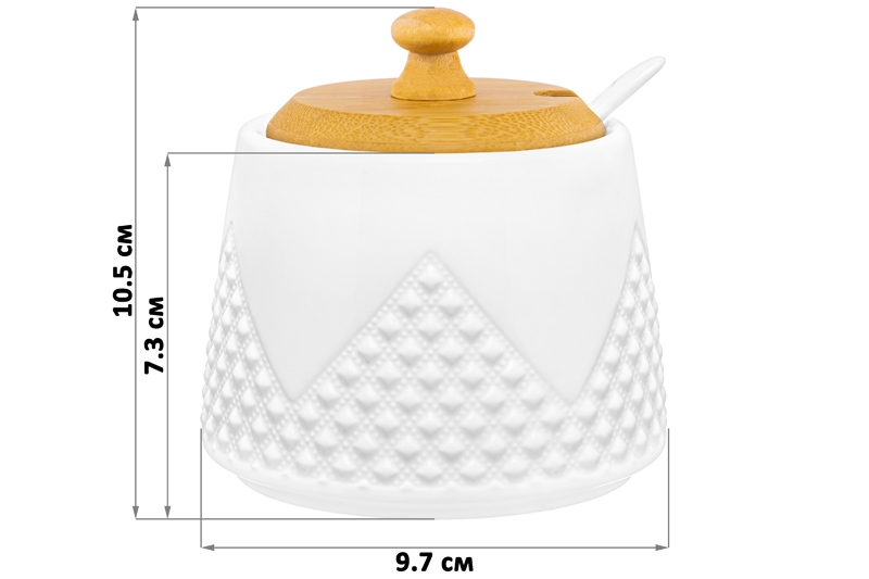 Сахарница 350 мл 9,7*9,7*10,5 см
