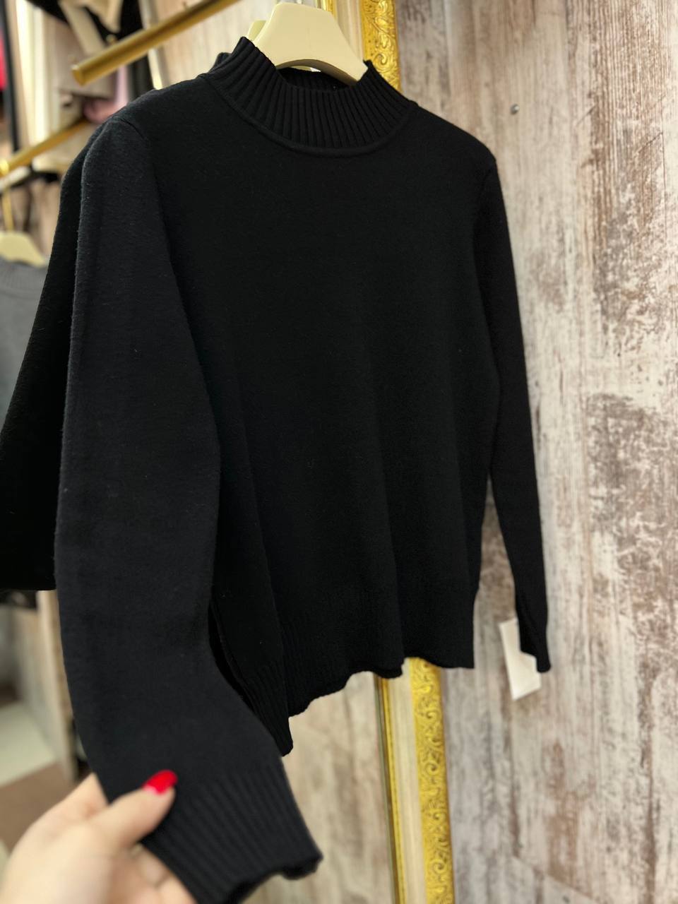 Базовый джемпер???? ONE SIZE ???? черный