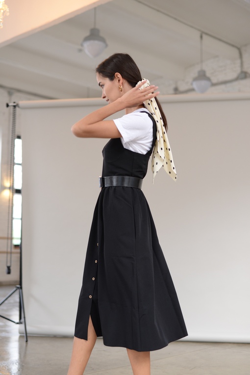 11445 Платье-бюстье чёрное (остаток: 46, 48)