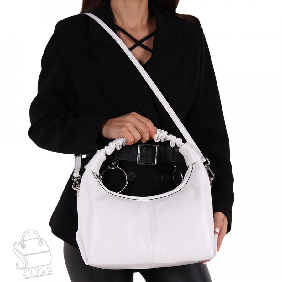 Сумка женская кожаная 0010VG white Vitelli Grassi