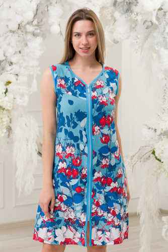 Платье с кружевом Шарлиз синяя полоса